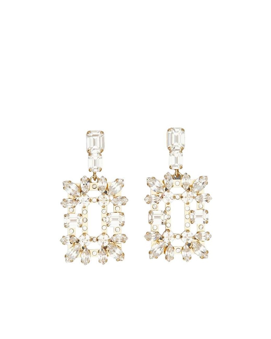 Roger Vivier White Broche Vivier Earring