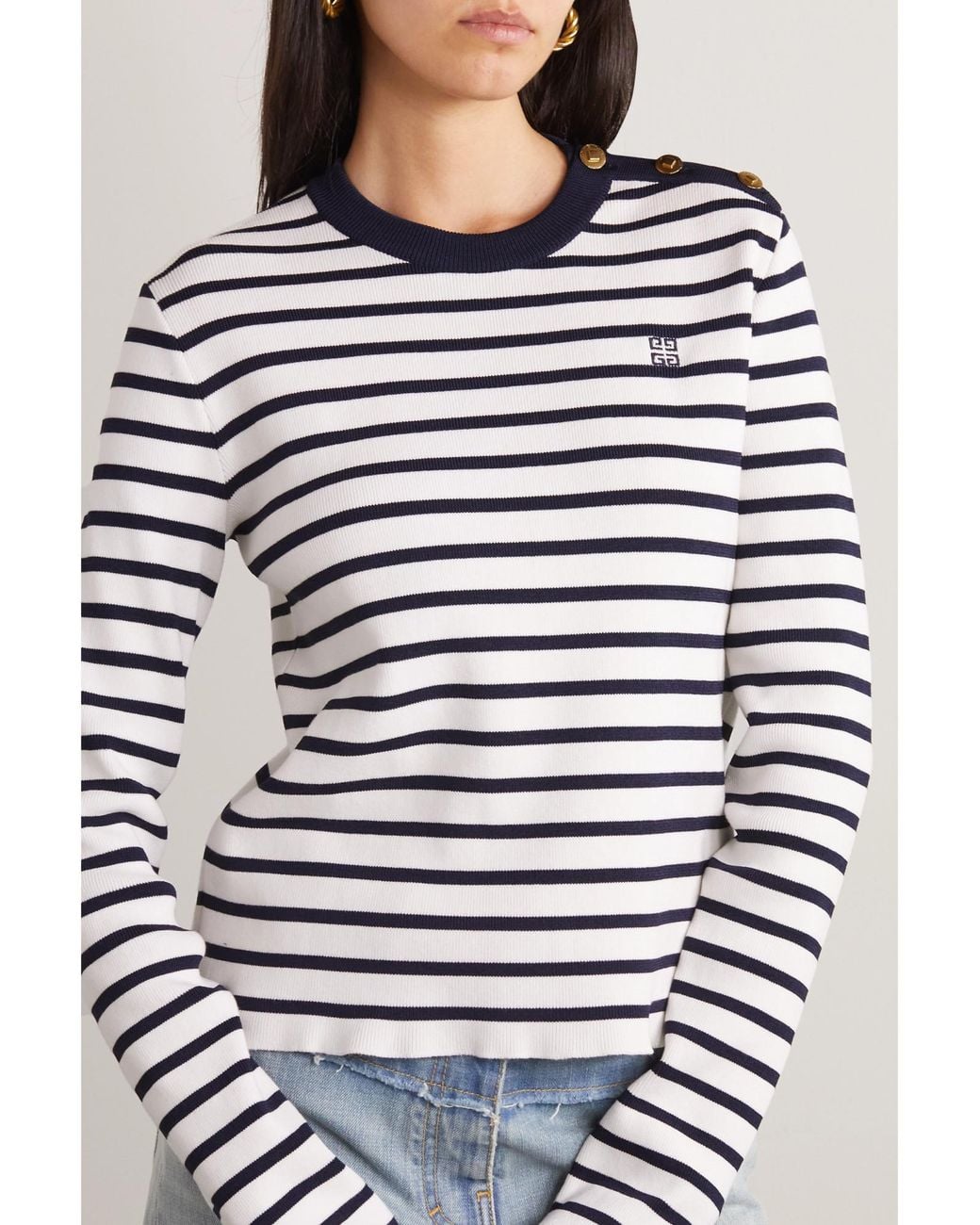 Givenchy Blue Striped T-Shirt