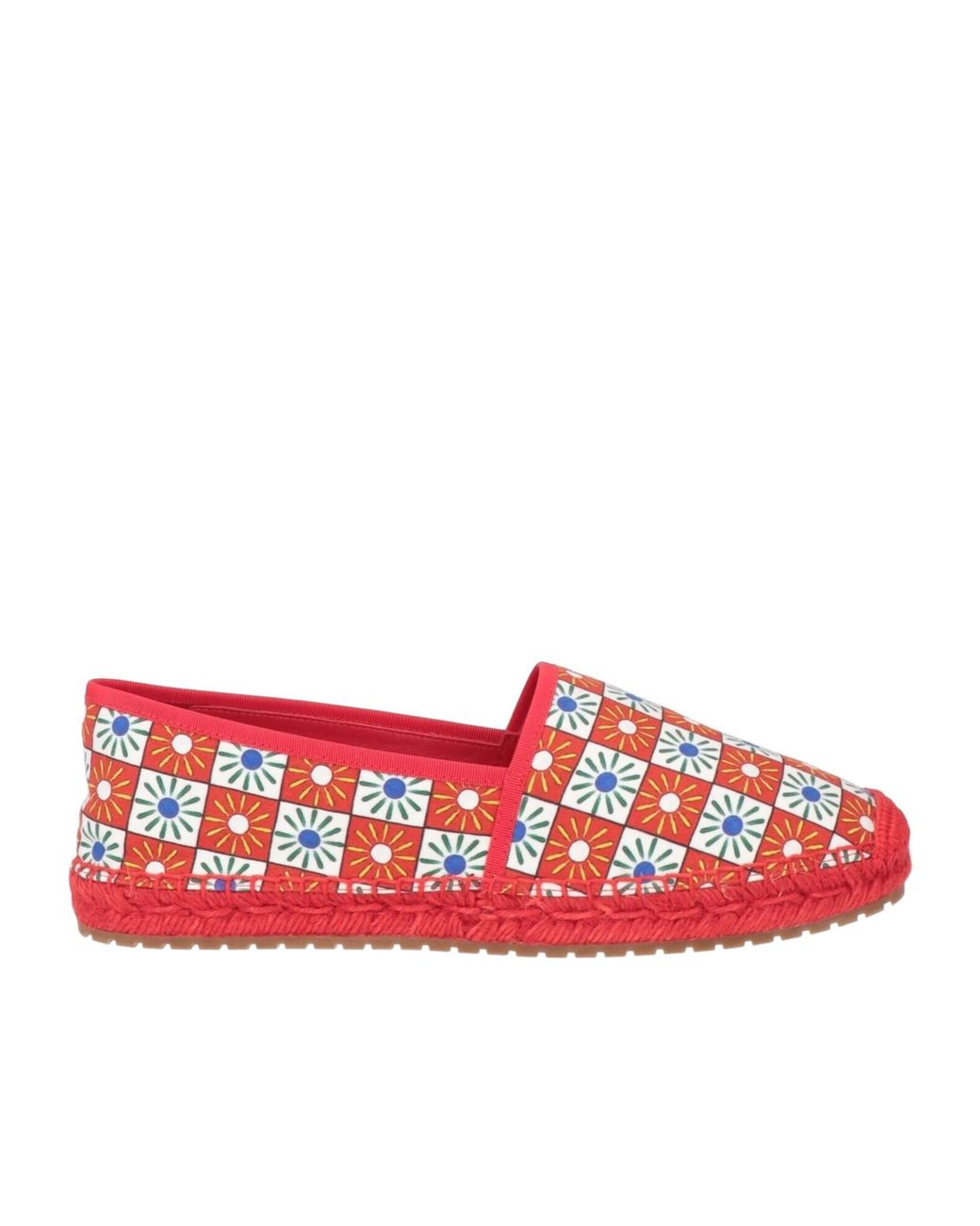 Dolce & Gabbana Red Printed Espadrilles