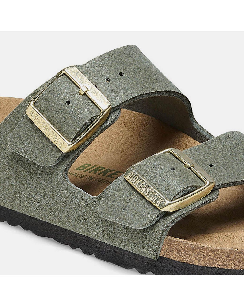 Birkenstock Green Adjustable Flat Sandals