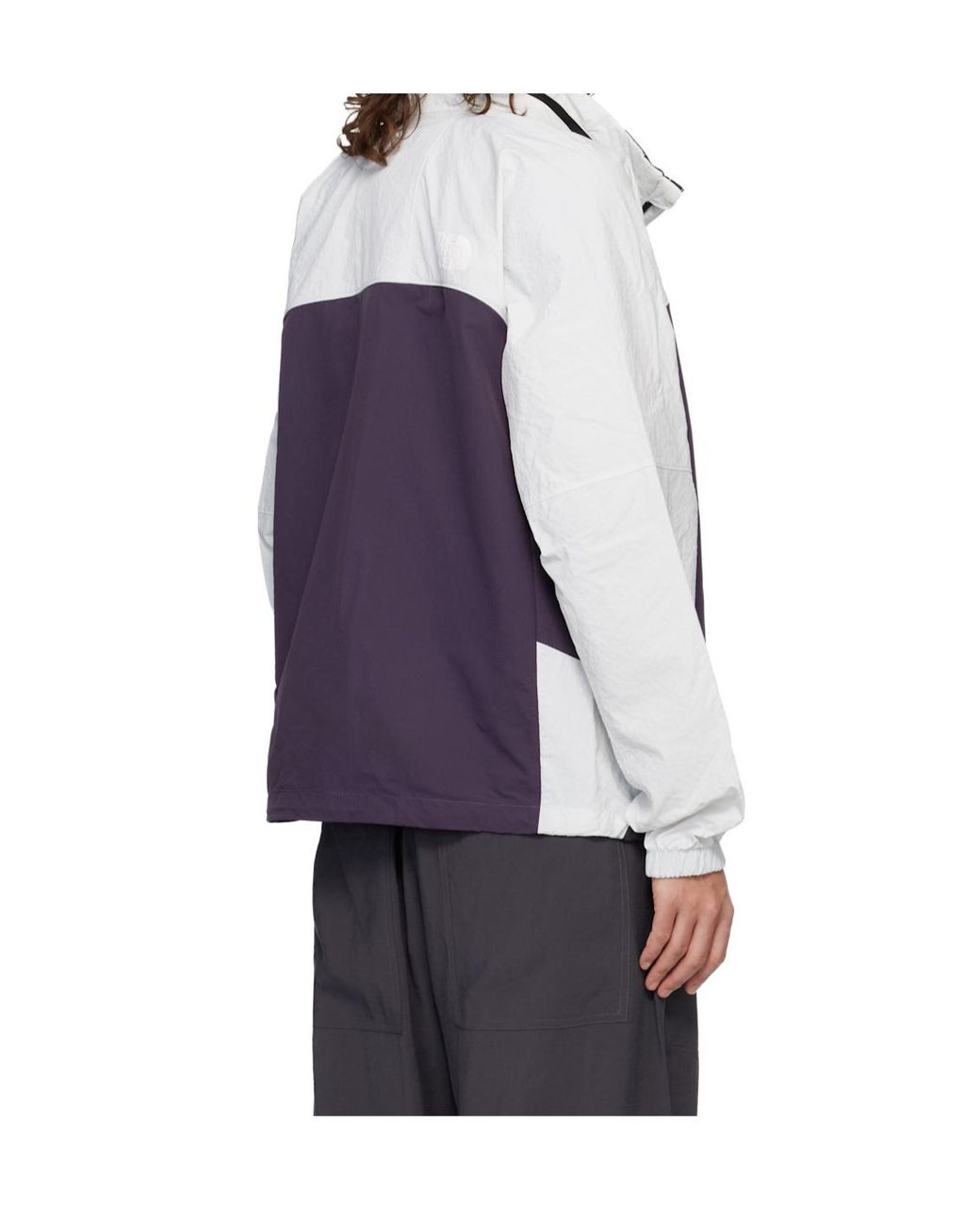 The North Face Purple Logo Hooded Jacket for men
