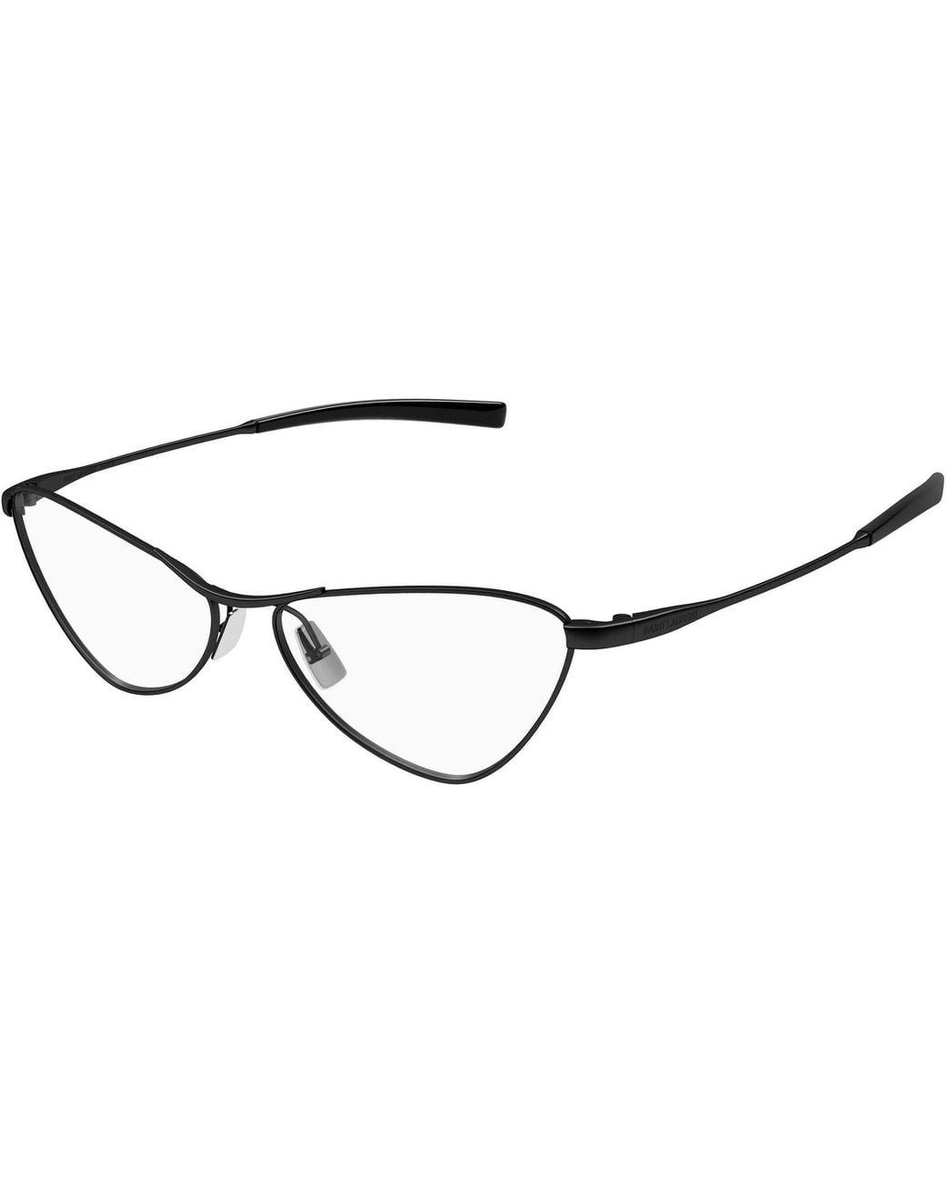 Saint Laurent White Eyewear Cat-Eye Frame Glasses