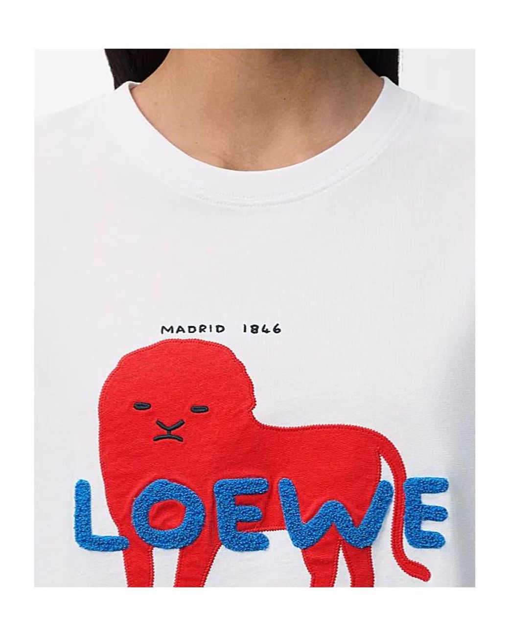 Loewe White Relaxed Fit T-Shirt for men