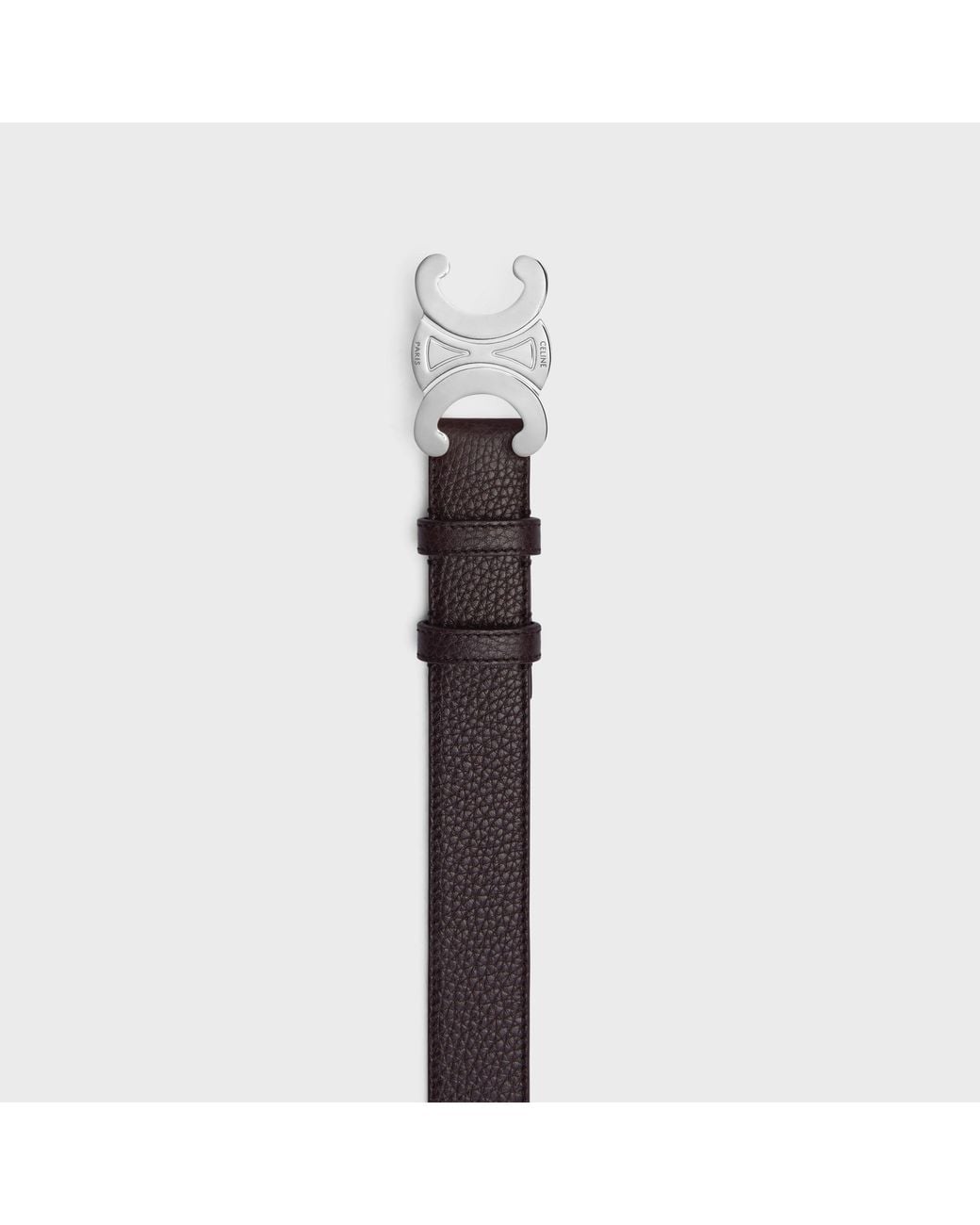 Céline White Triomphe Belt 30 for men