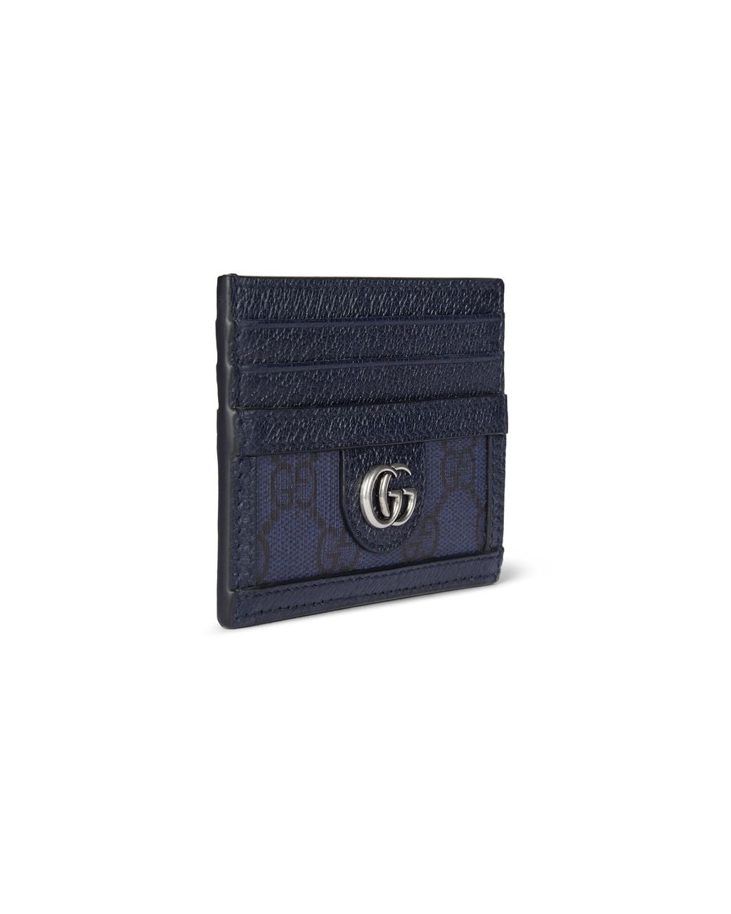 Gucci Blue Ophidia Logo Plaque Card Holder for men