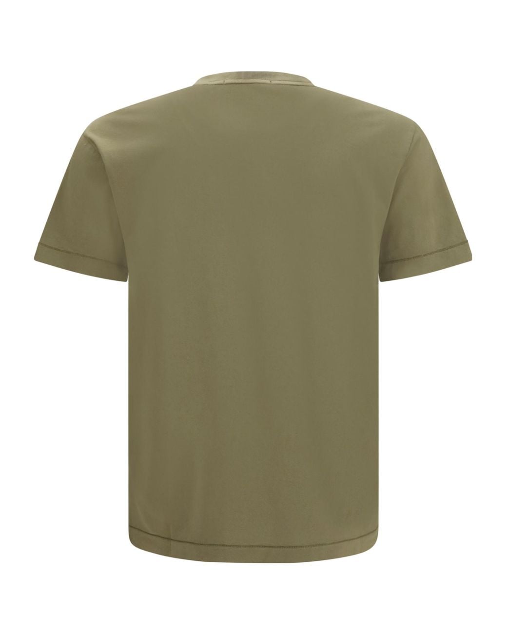 Stone Island Green Logo Patch Short Sleeve T-Shirt for men