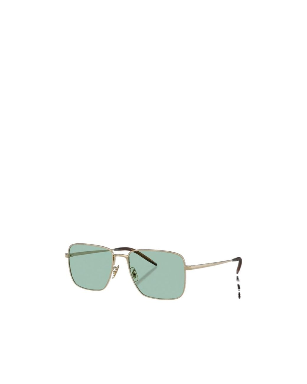 Oliver Peoples Green Welston Square-Frame Titanium Glasses for men