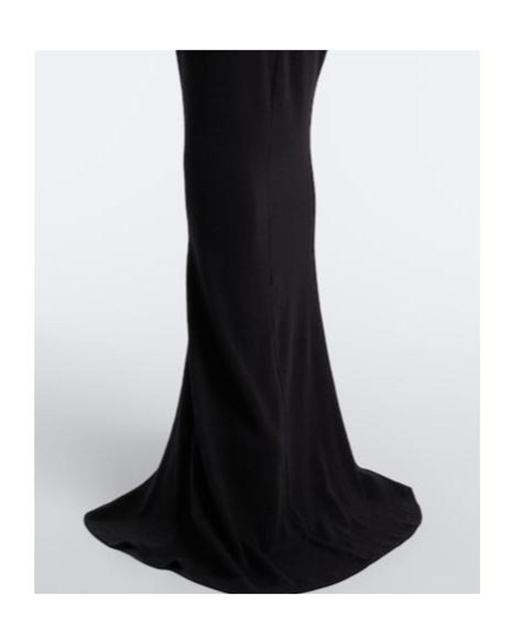 Mugler Black Turtleneck Wool-Blend Jersey Maxi Dress