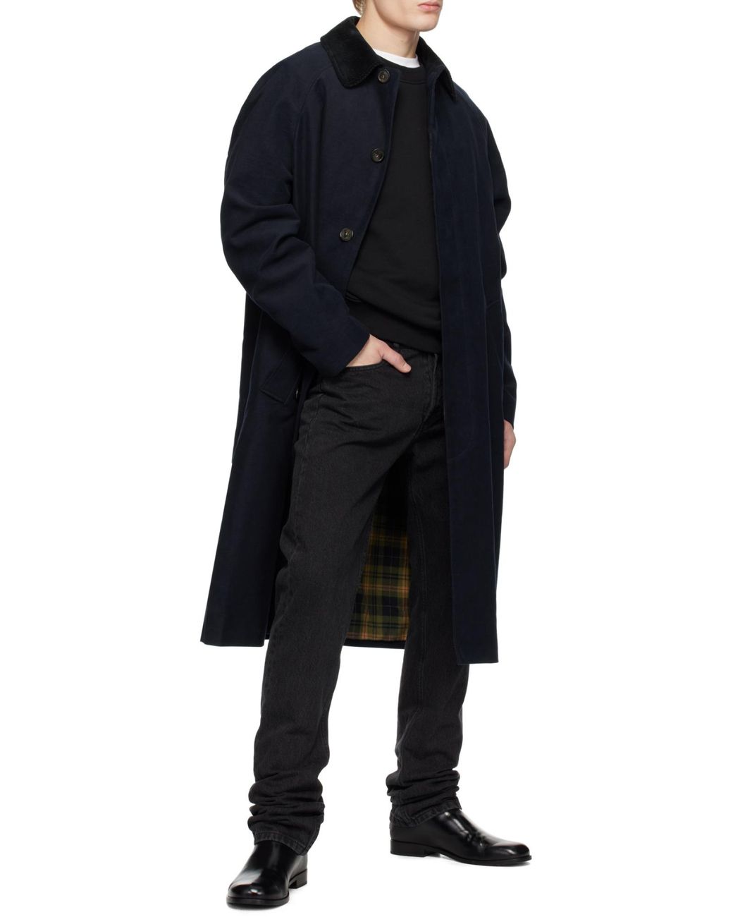 A.P.C. Black Mid-Rise Straight-Leg Jeans for men