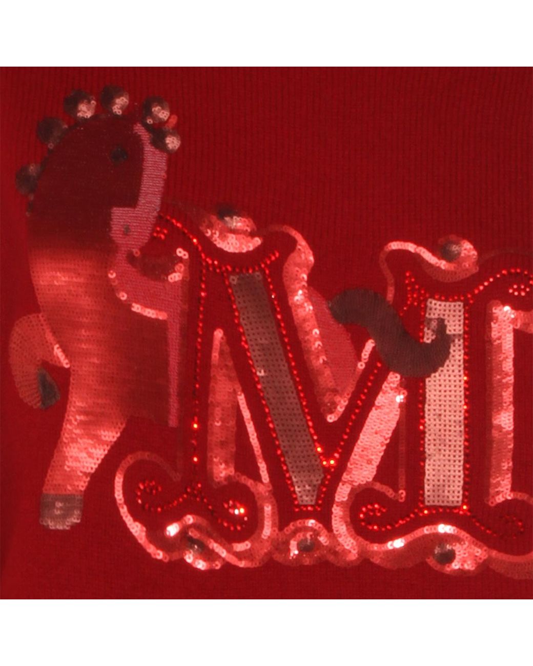Max Mara Red Mxmterra Oversized Jumper
