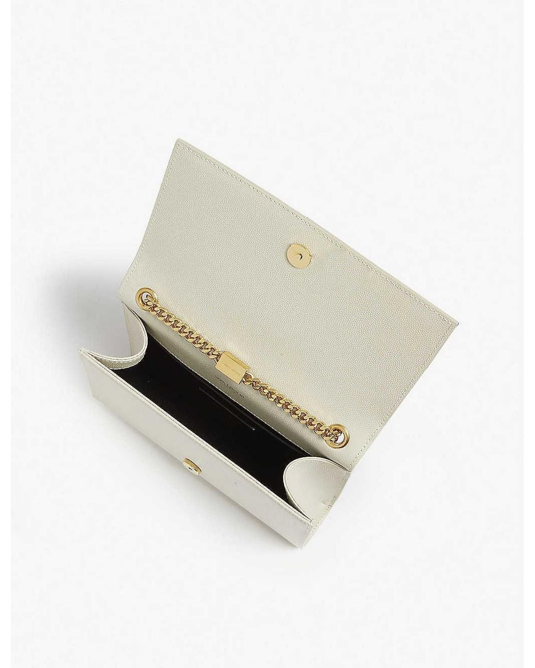 Saint Laurent White Classic Kate Small Crossbody Bag