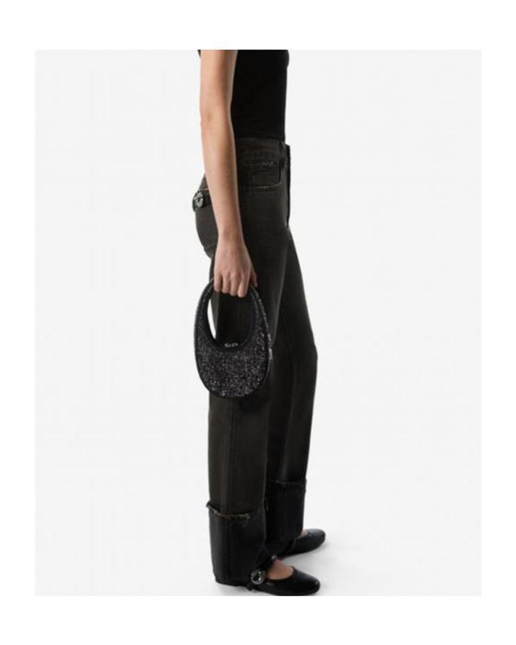 Coperni Black Turn Up-Hem Jeans