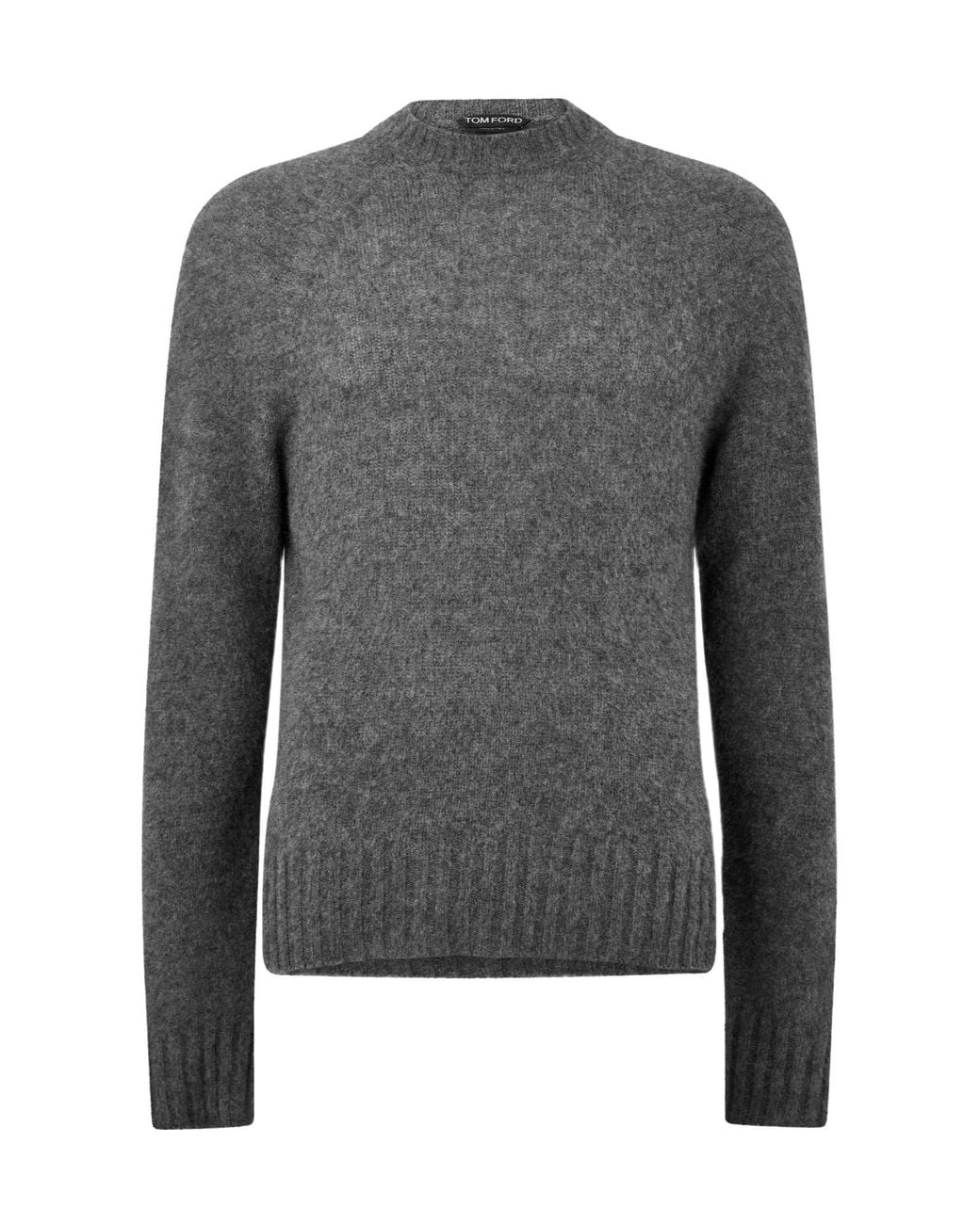 Tom Ford Gray Round-Neck Knitted Sweater for men