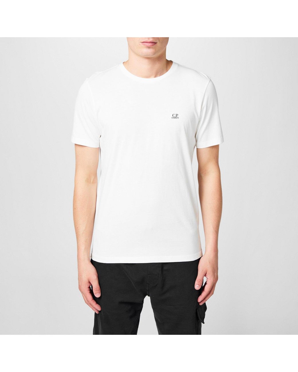 C P Company White Shortsleeve Tshirt for men
