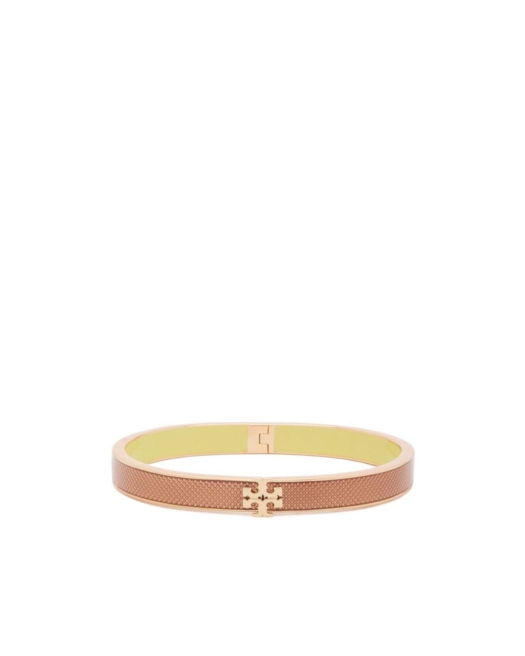 Tory Burch Yellow Exquisitely Carved Bracelet