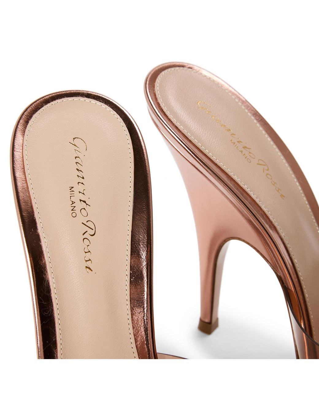 Gianvito Rossi Pink Thinheel Mules