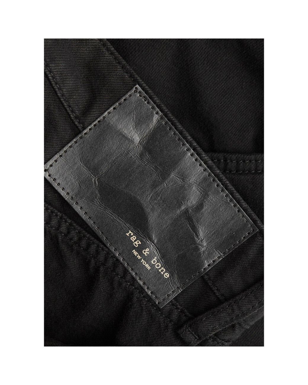Rag & Bone Black Loose High-Waist Jeans