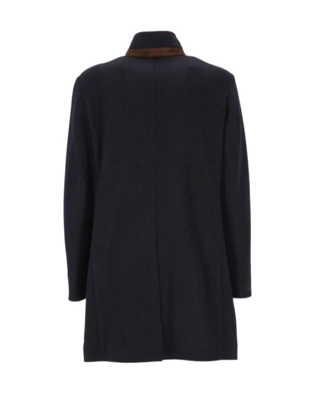 Loro Piana Blue Single Breasted Coat for men