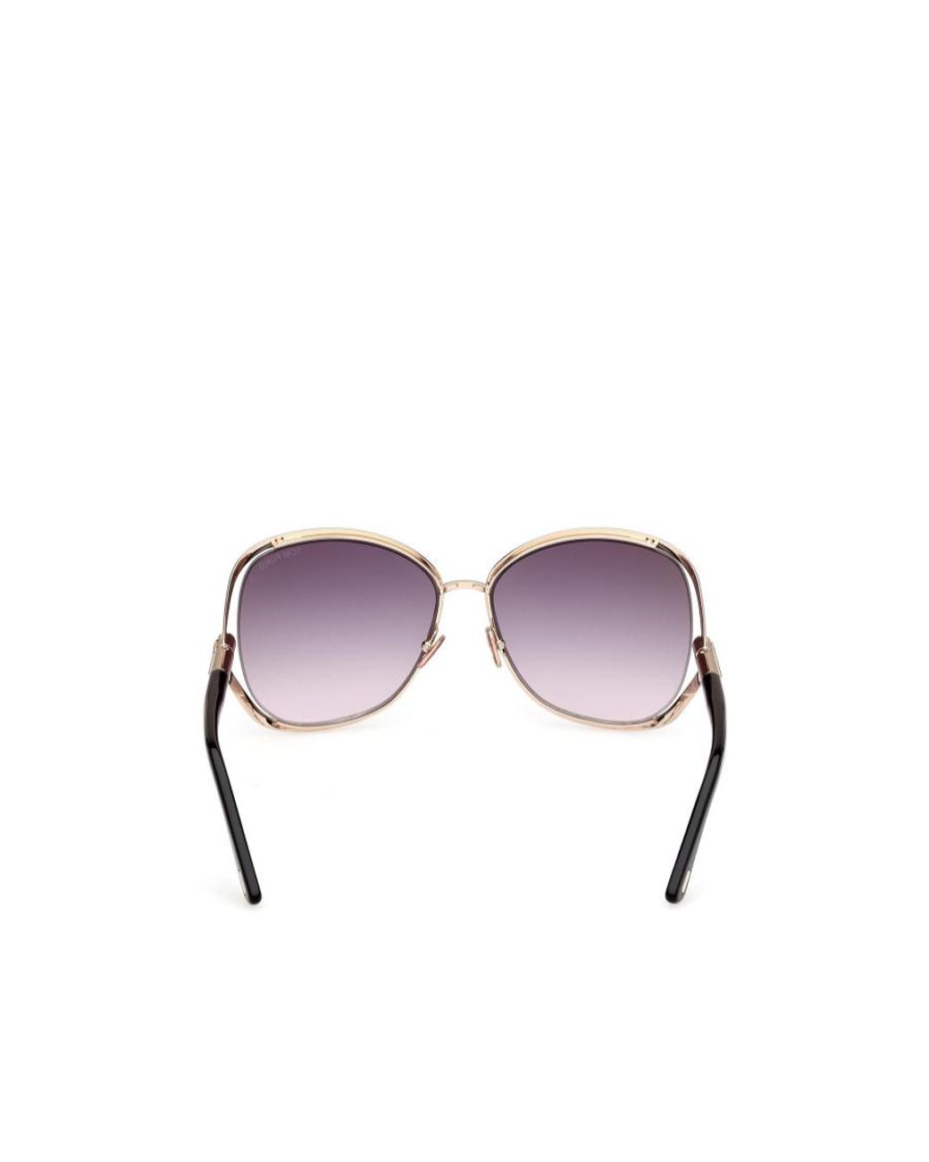 Tom Ford Purple Eyewear Marta Round Frame Sunglasses