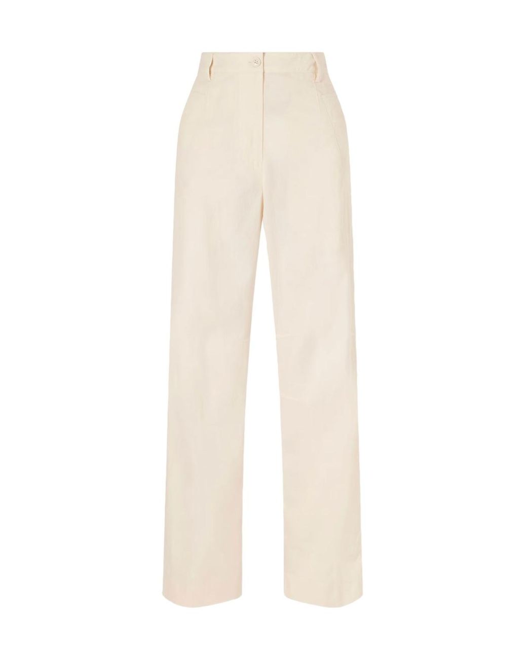 Dries Van Noten White Pincks Casual Pants