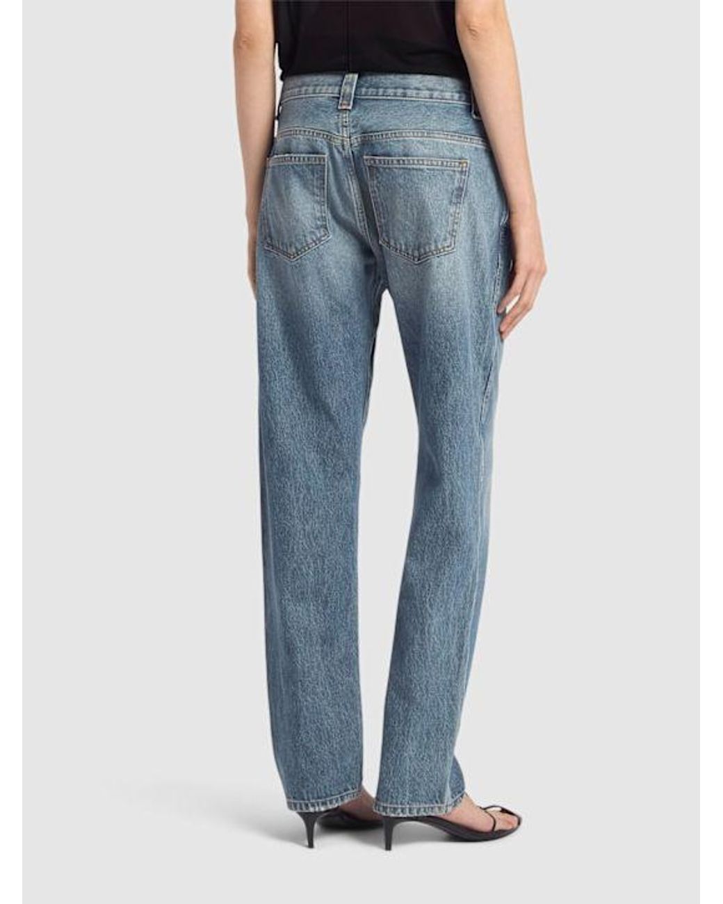 Khaite Blue Callum Denim Straight Jeans