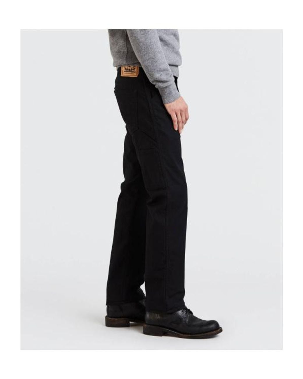 Levi's Gray 505 Regular Utility Workwear Jeans for men