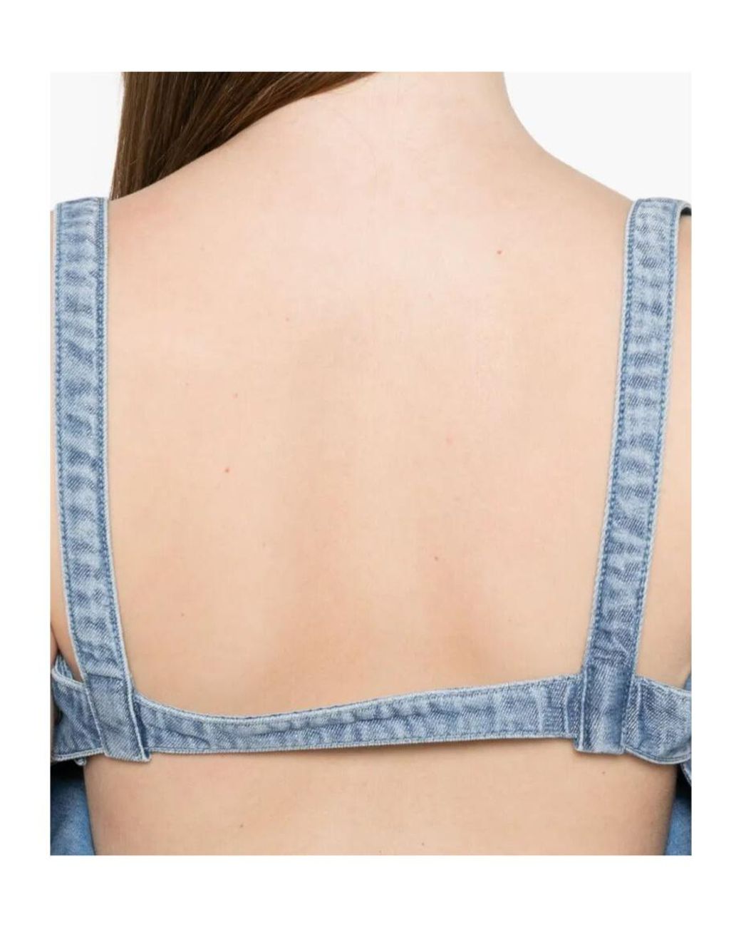 DIESEL Blue Sayra Belted Denim Top