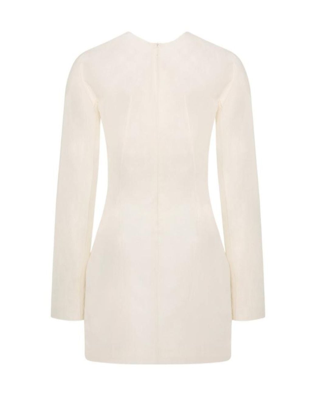 The Row White Long-Sleeve Blouse