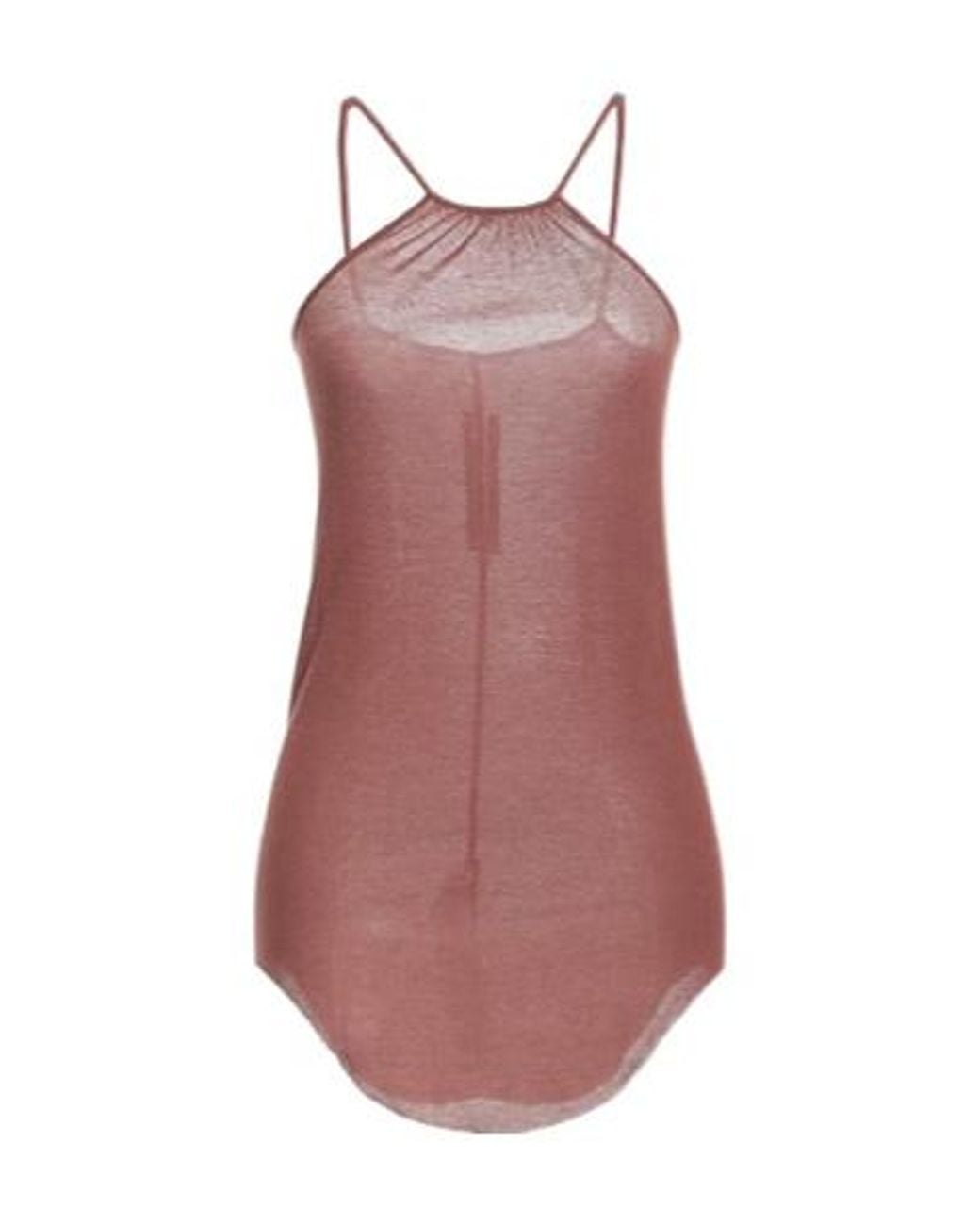 Rick Owens Purple Slim-Fit Sleeveless Crew Neck Top