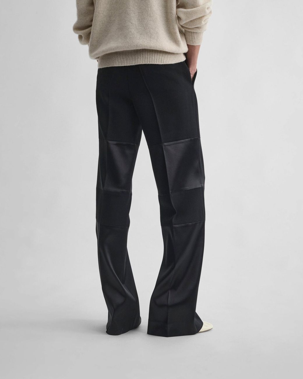 Phoebe Philo Blue Layered Tuxedo Trousers