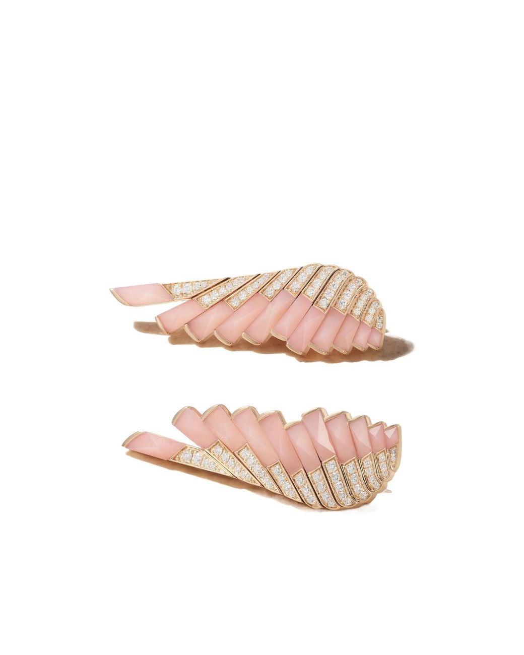 Garrard Pink 18-Karat Rose Diamond Earrings