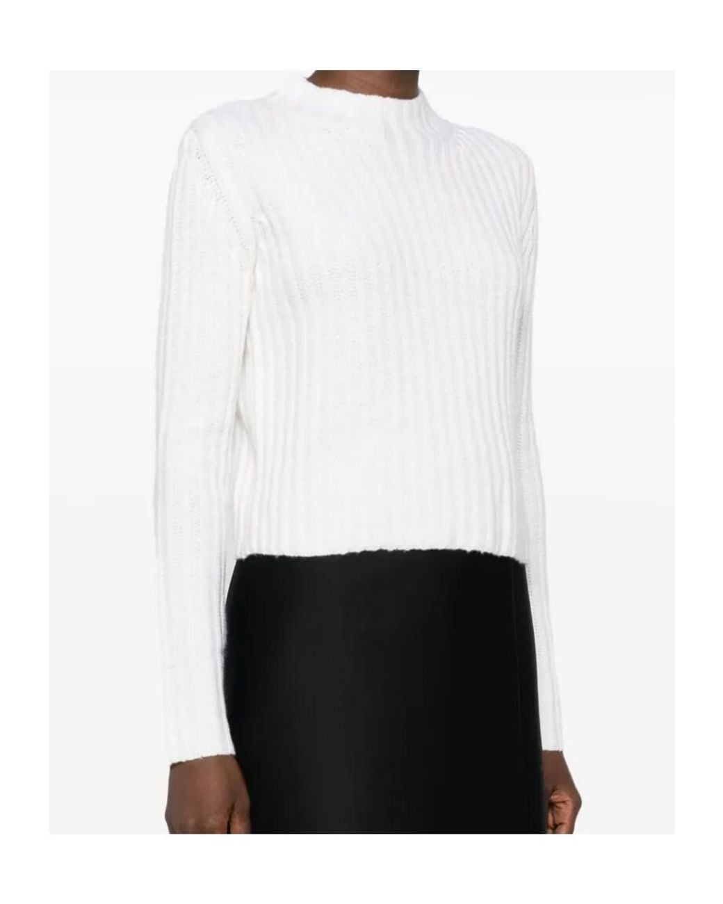 Max Mara White Long-Sleeved Knitwear