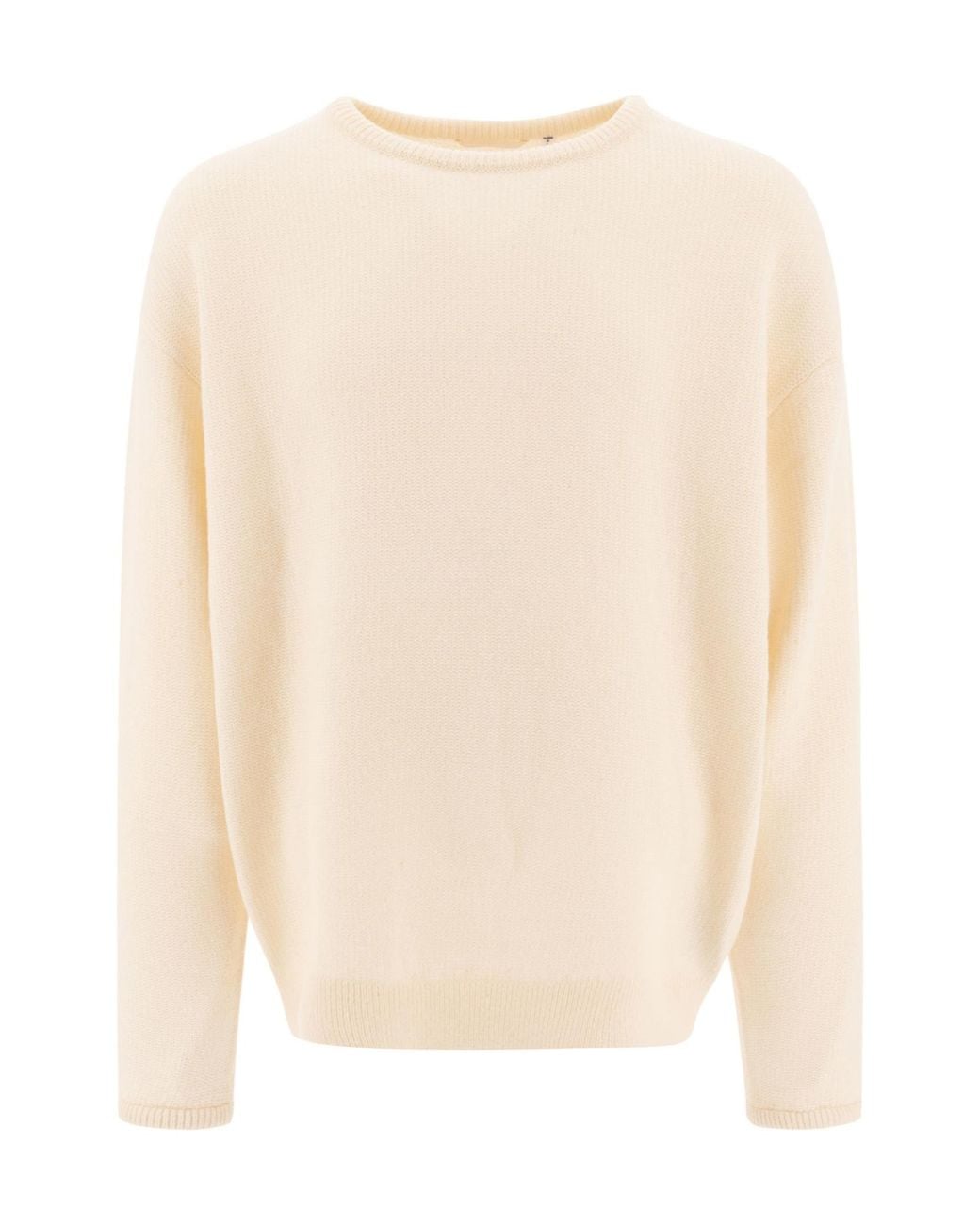 Nanamica White Crew Neck Sweater for men