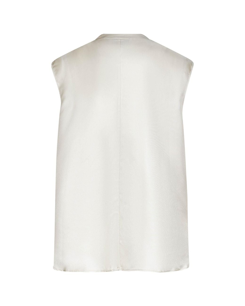 Loulou de Saison White Sade Sleeveless Top