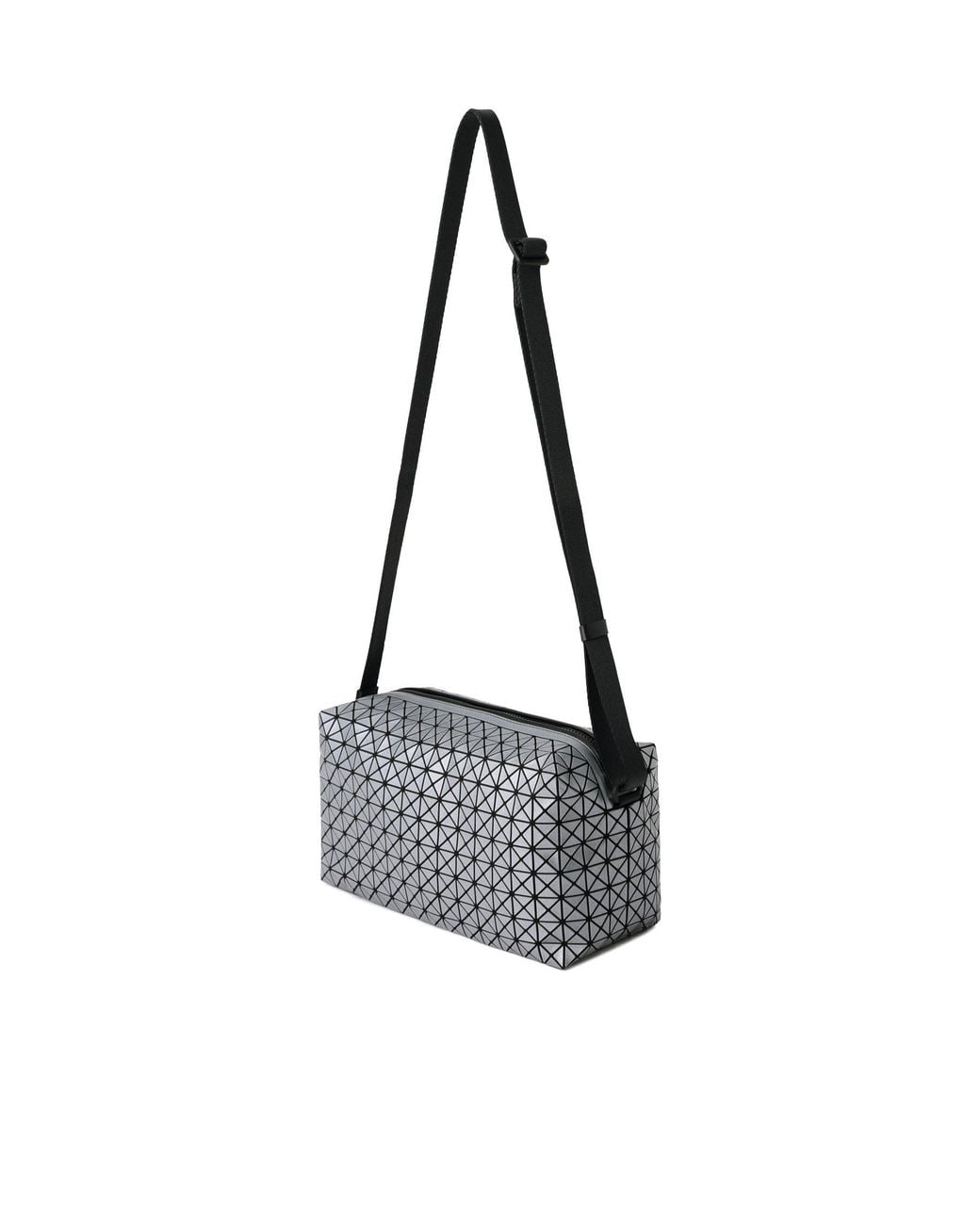 Issey Miyake White Saddle Bag Reflector Shoulder Bag for men