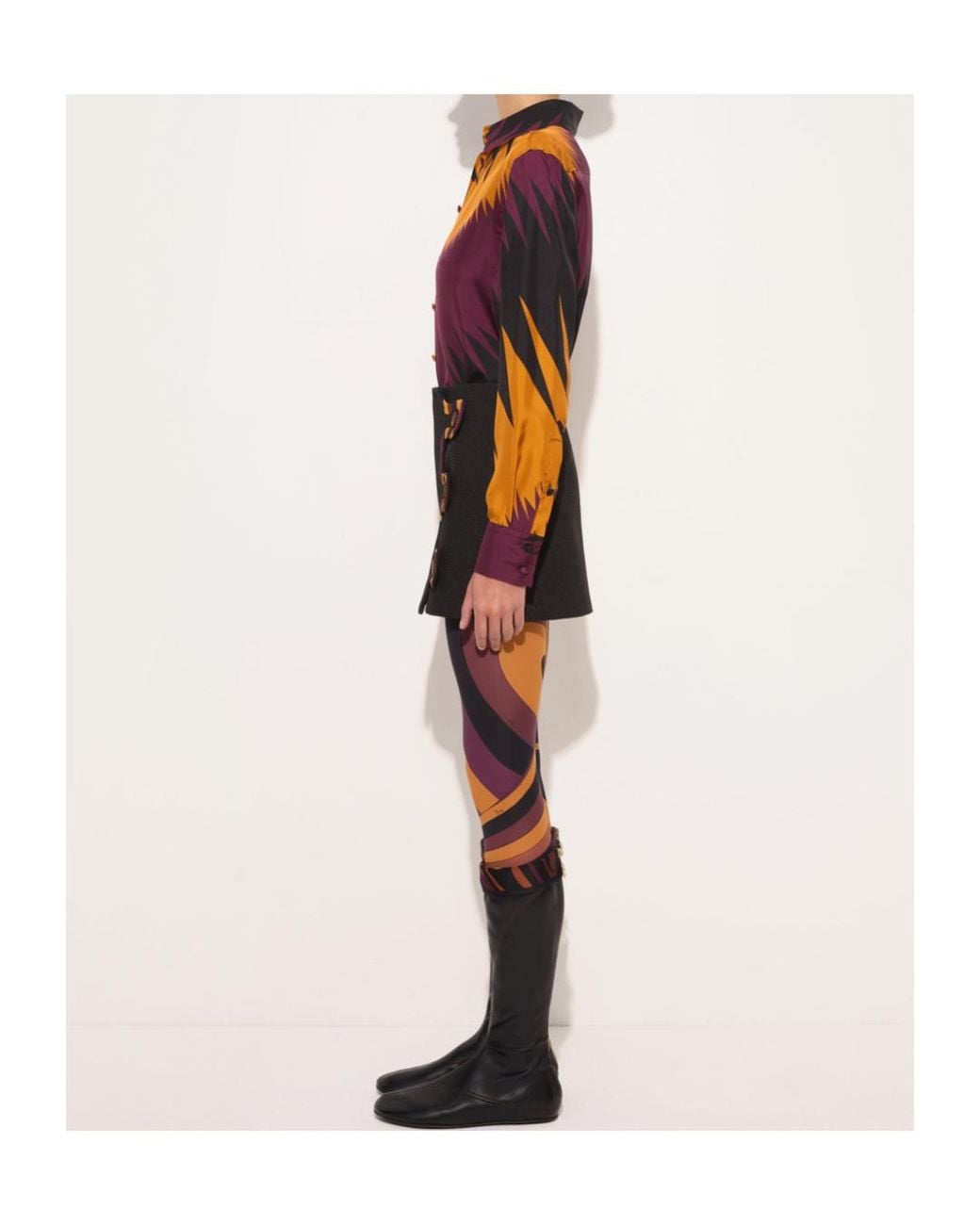 Emilio Pucci Black Tecno Poudre Skirt