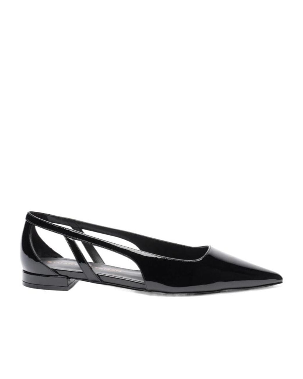 Stuart Weitzman Black Stuart Power Cutout Flat