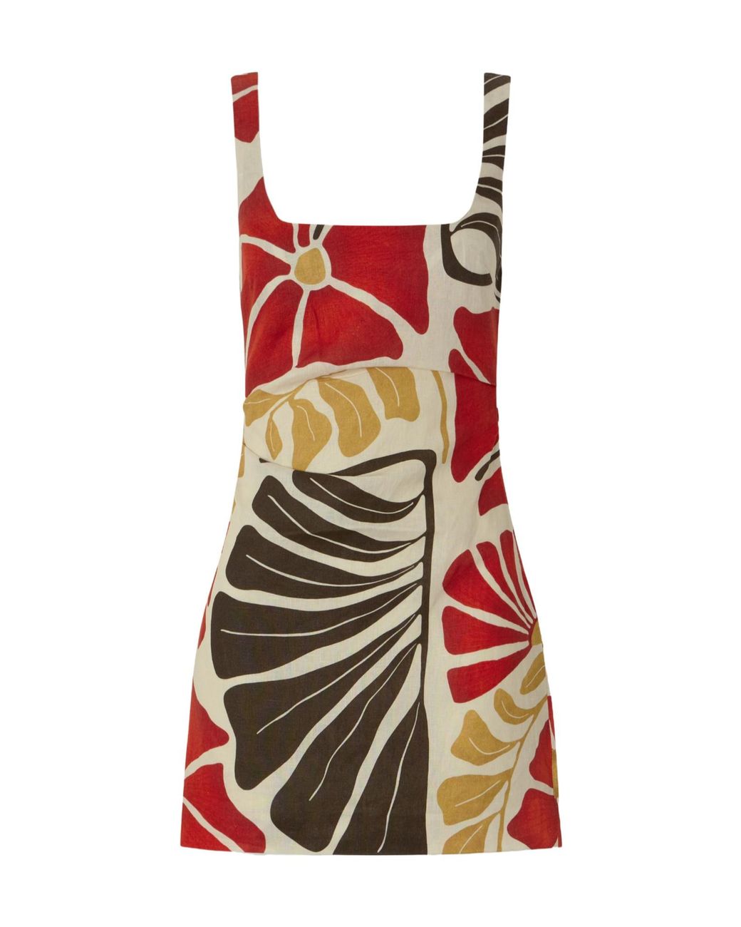 Sir Red Julietta Floral-Print Linen Mini Dress