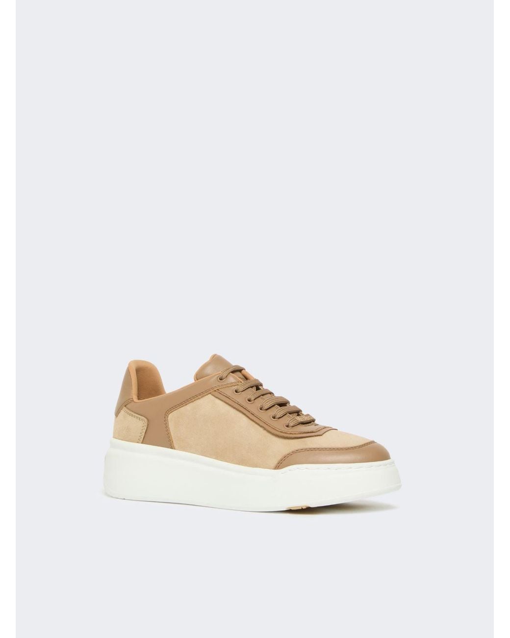 Max Mara Natural Urban Suede Sneakers