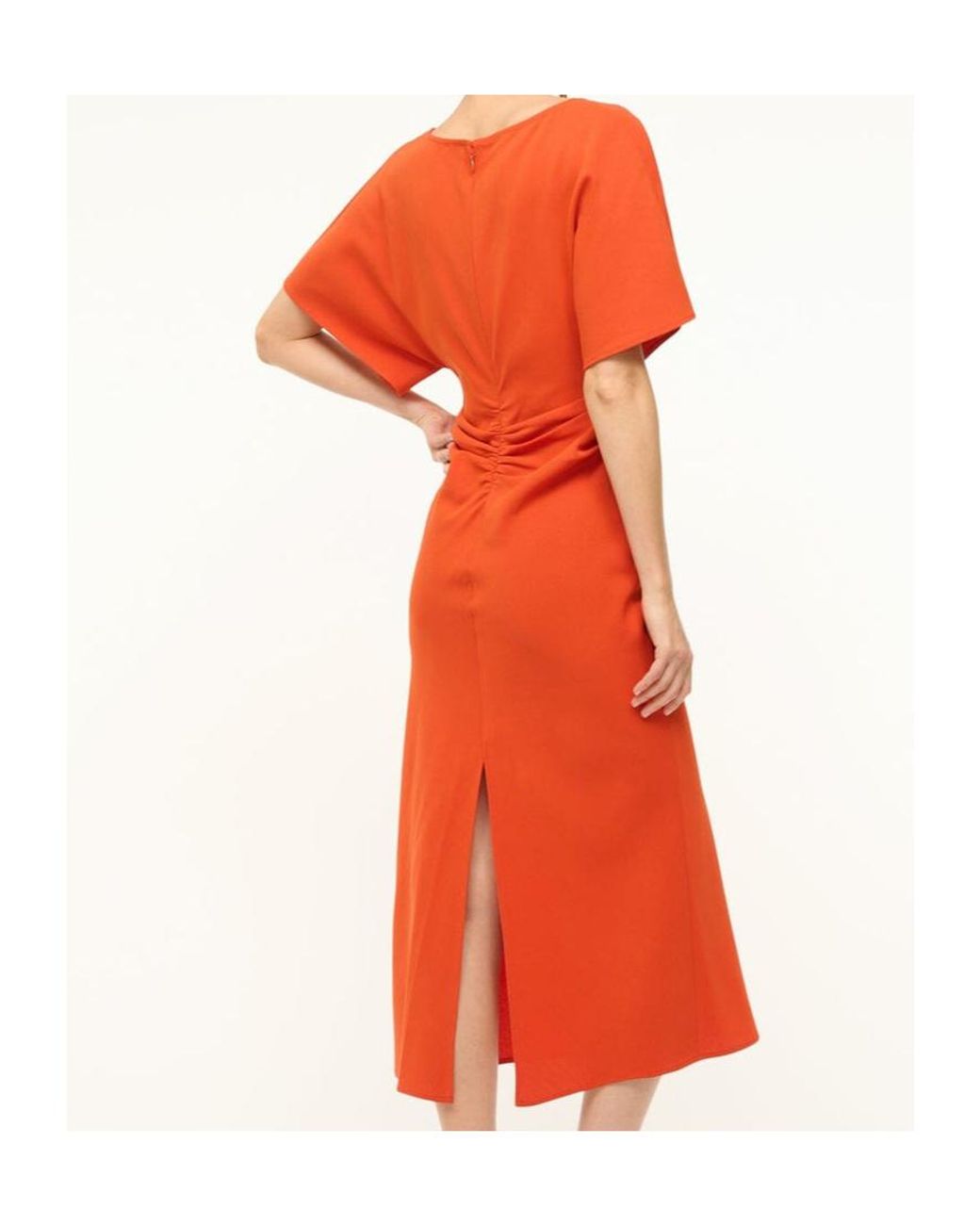 Staud Orange Amelie Dress