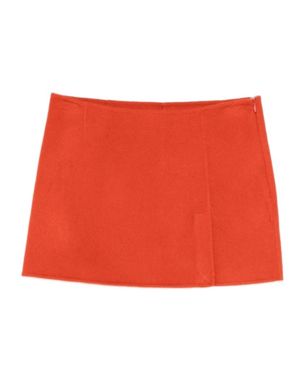 P.A.R.O.S.H. Red High-Waisted Mini Skirt