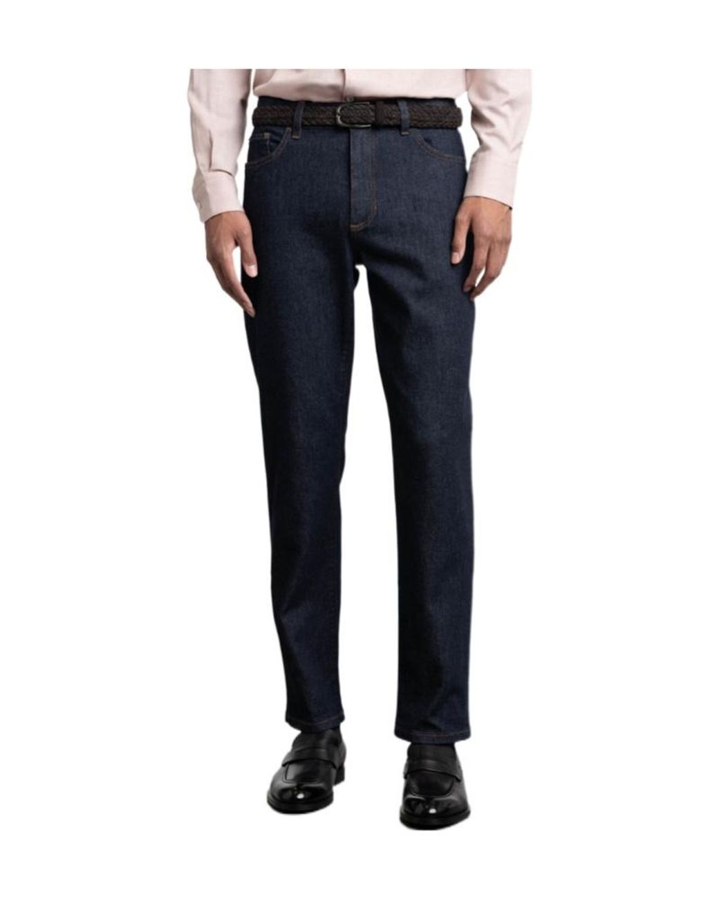 Zegna Blue Jeans With Belt Loops for men