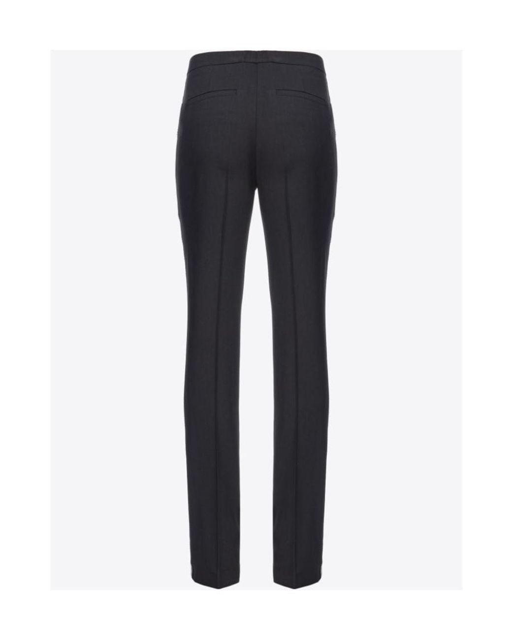 Pinko Blue Embellished Tailored Trousers
