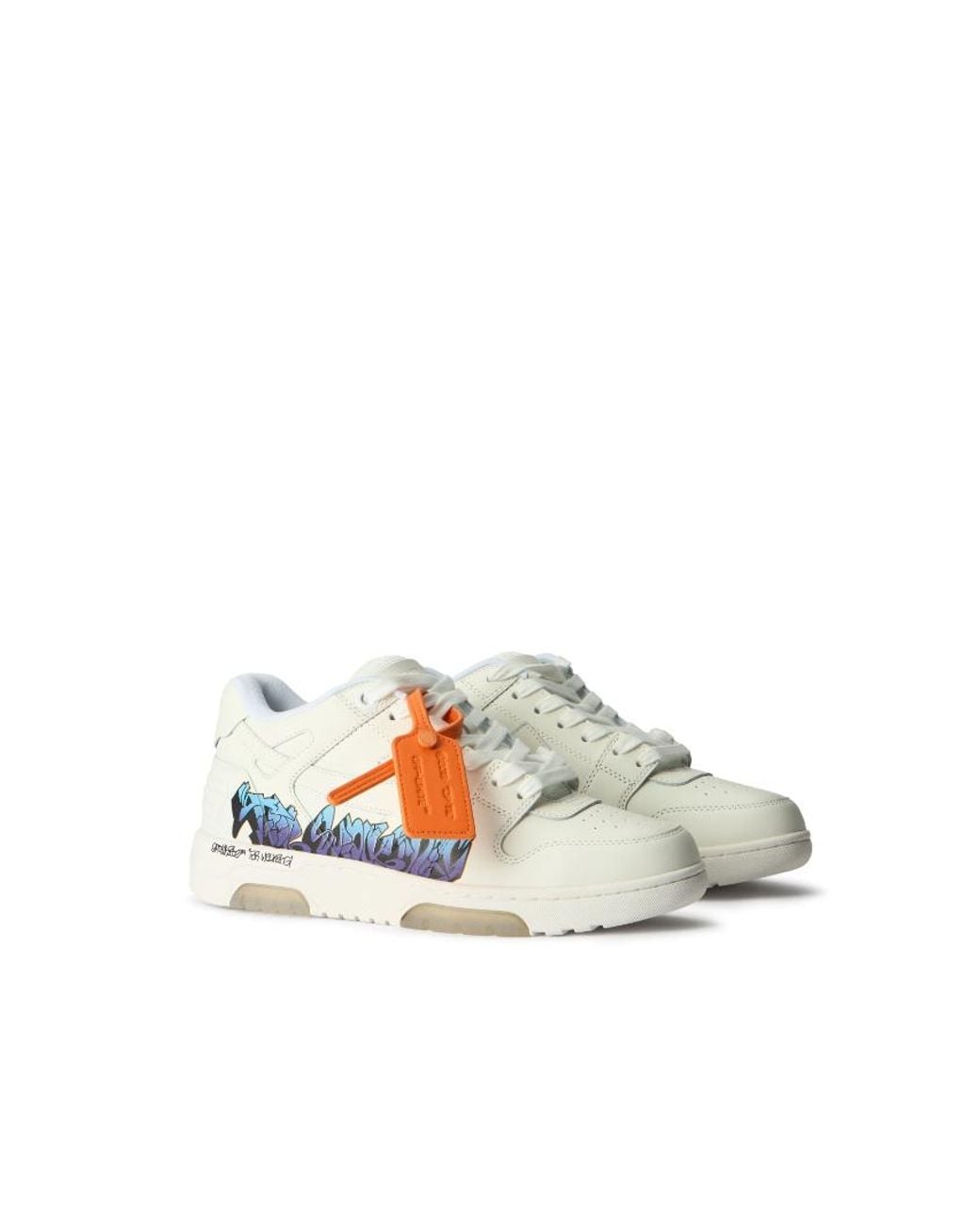 Off-White c/o Virgil Abloh Blue Out Of Office For Walking Artwork Sneakers