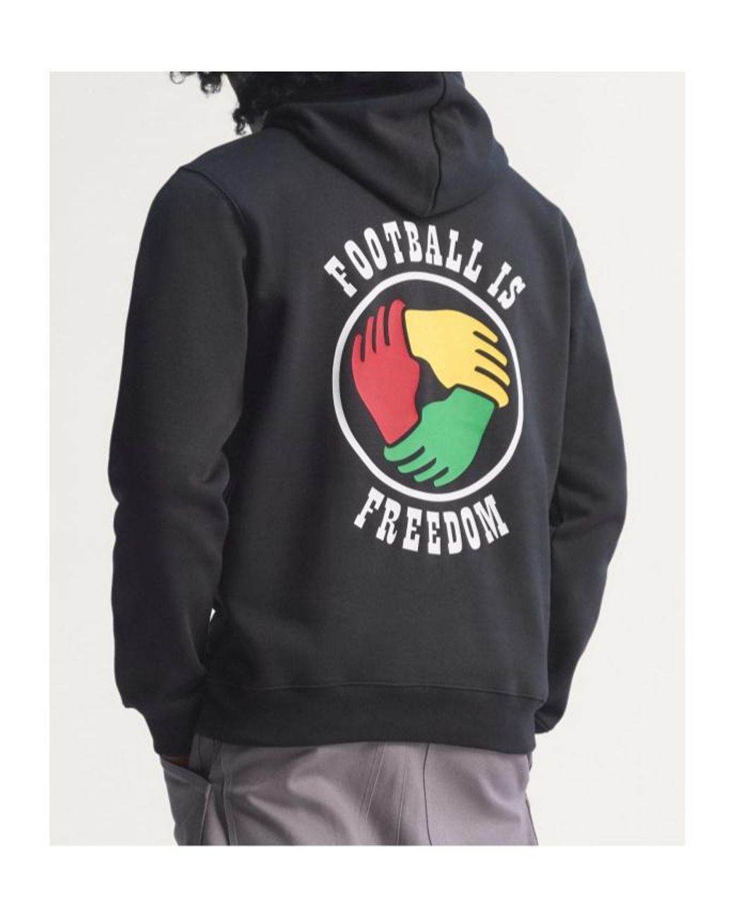 Adidas Originals Black Hooded Logo Detail Hoodie for men