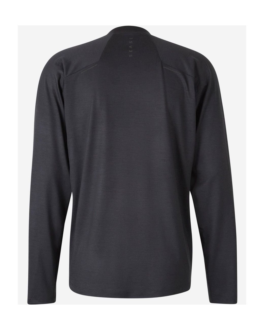 Sease Blue Wool Long-Sleeve T-Shirt for men