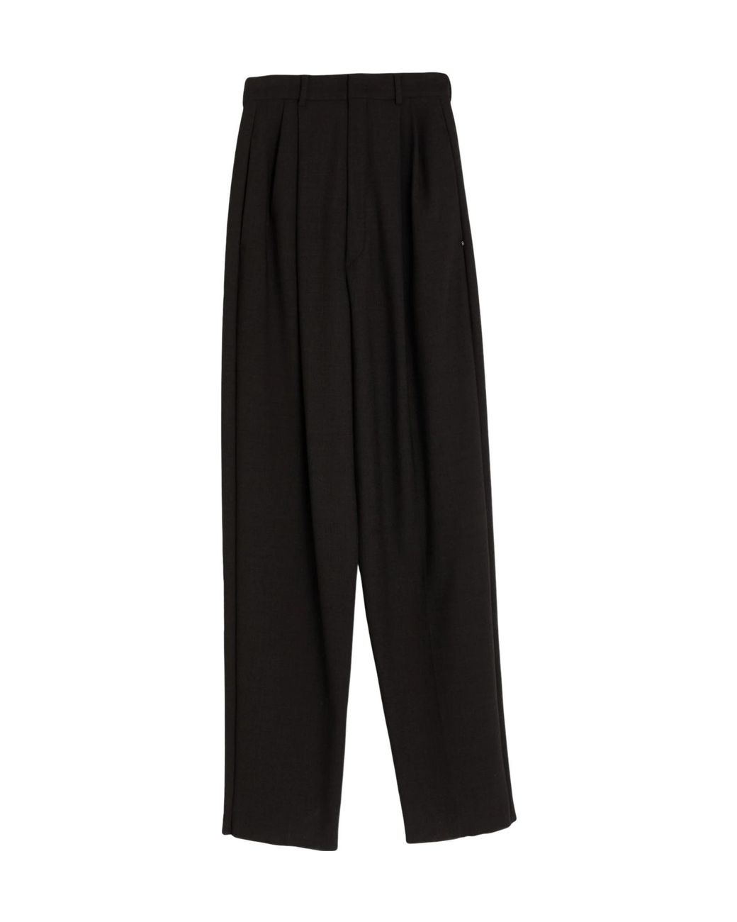 Sportmax Black Plain Colour Casual Trouser