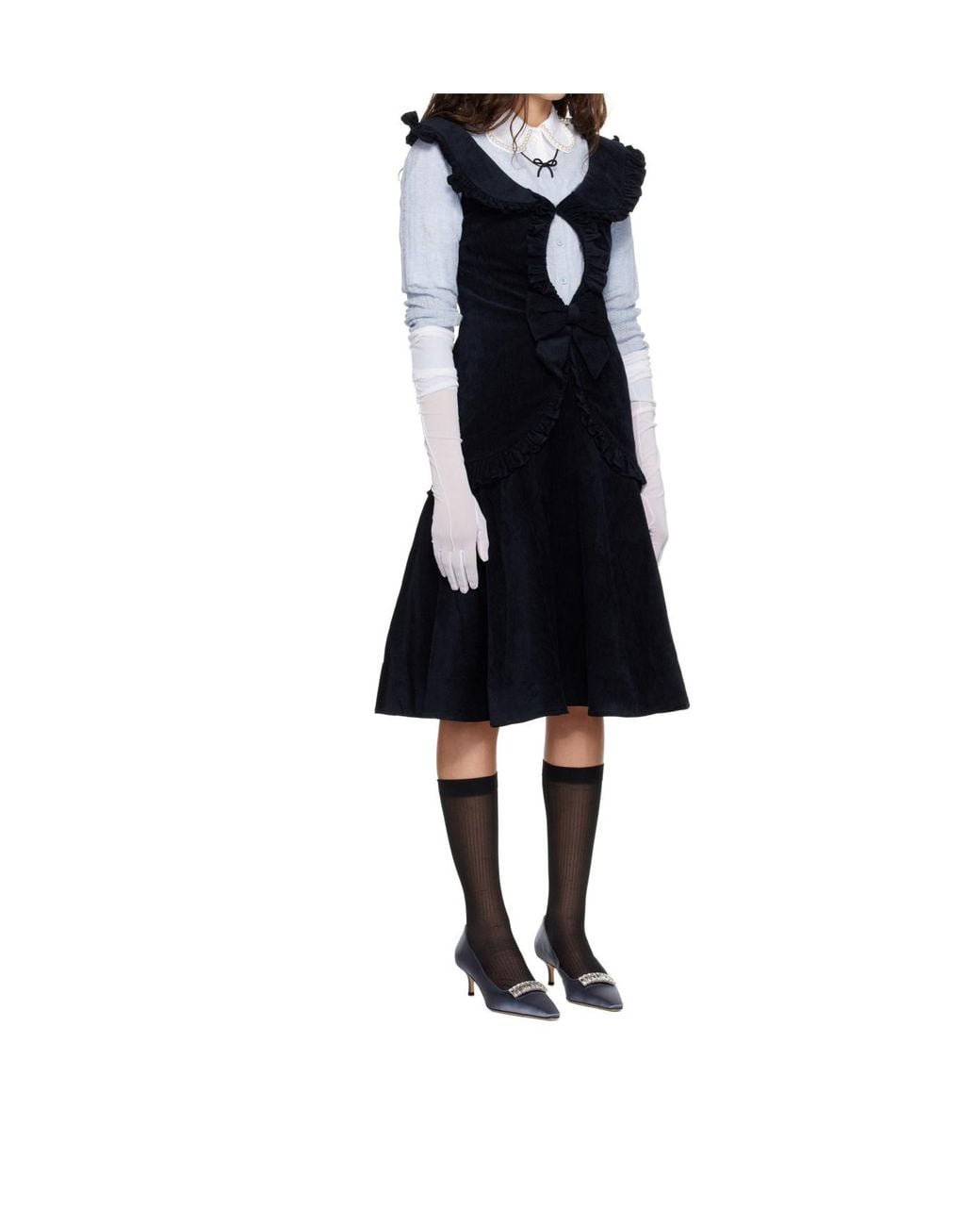 ShuShu/Tong Black Cut-Out Dress