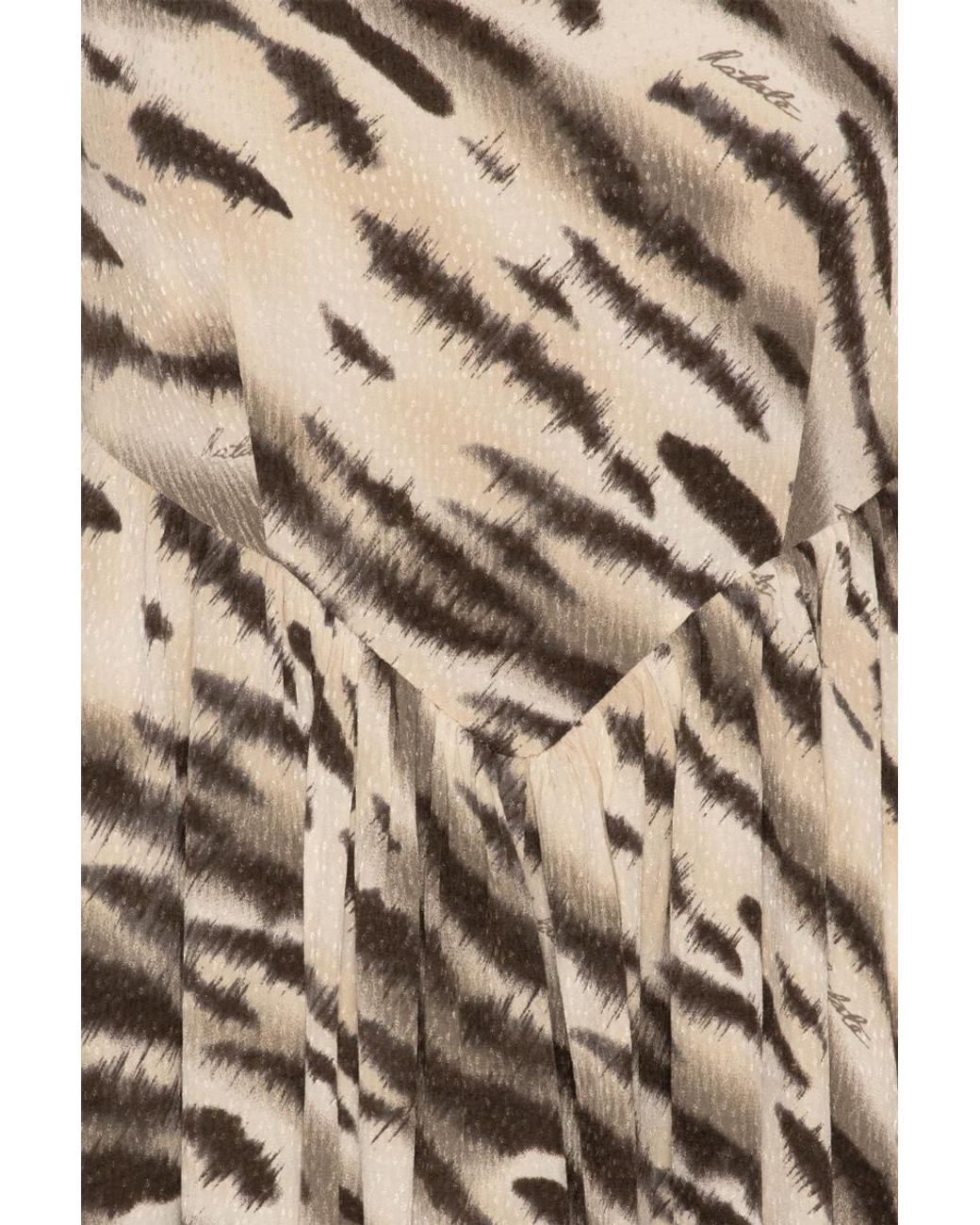 ROTATE BIRGER CHRISTENSEN Natural Long Sleeved Dress