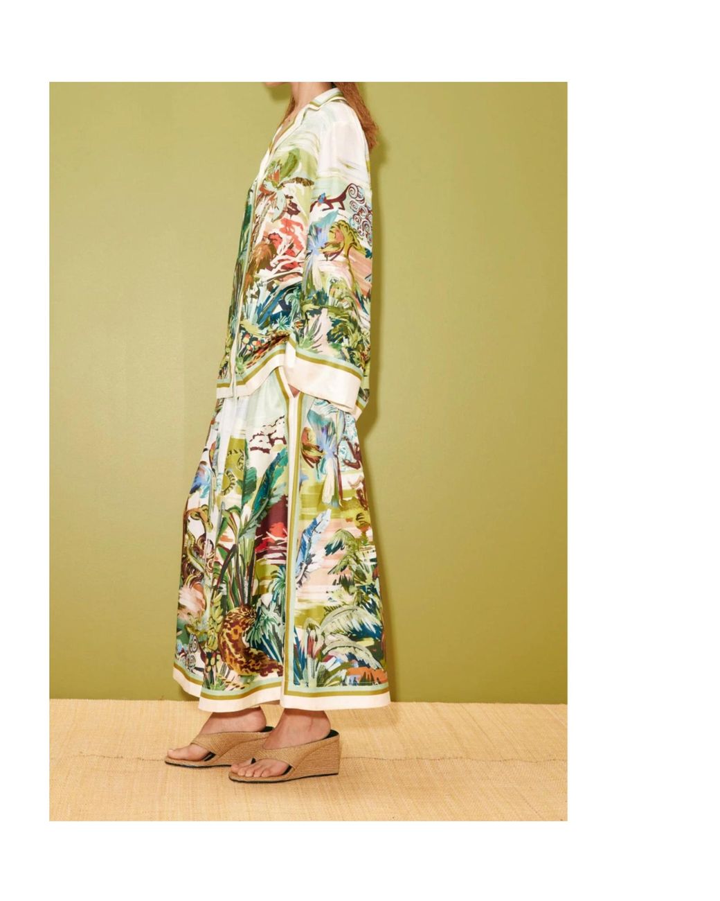 ALÉMAIS Multicolor Jungle Boogie Silk Culotte